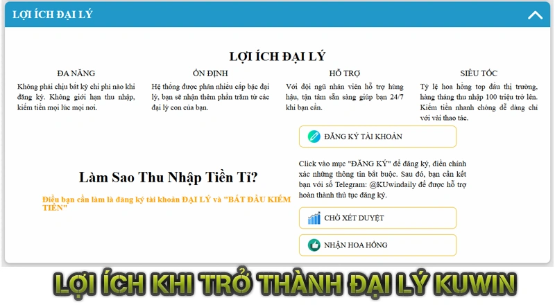 Lợi Ích Khi Trở Thành Đại Lý KUWIN